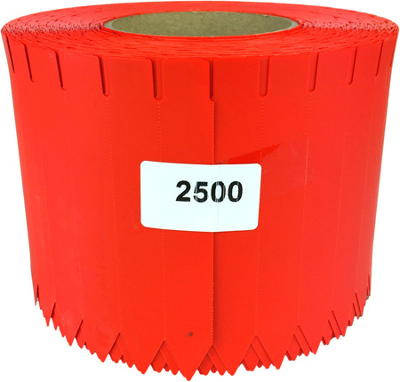 TT zásuvné štítky 17x120mm 2500ks červené