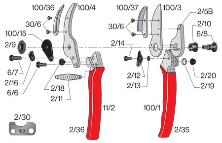 Náhradní nůž pro 100, 4C&H FELCO 100/3