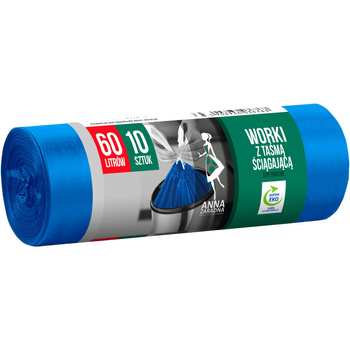 Saci de gunoi SUPER POWERFUL 60L 10pcs Anna Zaradna