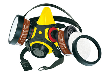 Zestaw Półmaska + 2 pochłaniacze 2000 Lak Mn Monpremu Secura