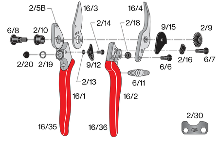 Ersatzklinge für 16, 17 FELCO 16/3