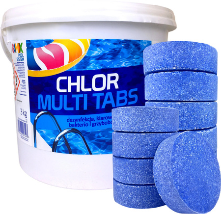 CHLOR MULTI TABS do bazénu 3v1 3kg Gamix