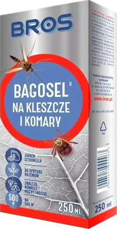 Bagosel na kleszcze i komary 100 EC 250ml Bros