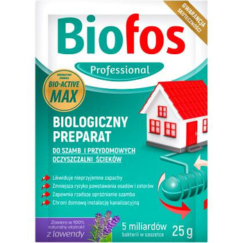 Biologiczny preparat do szamb saszetka 25g Biofos