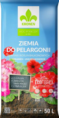 Podłoże do pelargonii, surfinii 50L KRONEN