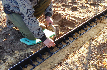 Lemování trávníku RIM-BORD 55mm 1m Bradas