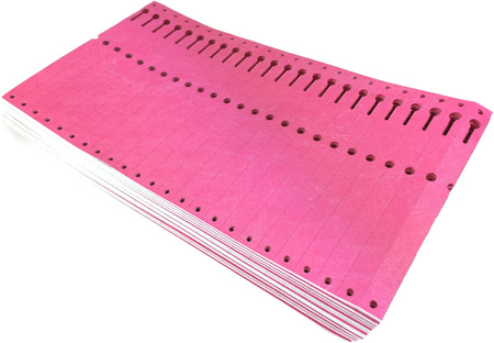 Etichete Tyvek 17x220mm plisate 2500pcs roz