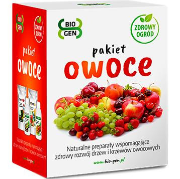 Pakiet OWOCE zdrowy rozwój drzew i krzwów BIO-GEN