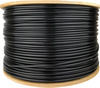 Furtun de livadă pe bobină de lemn 4.5mm 700m PVC Negru