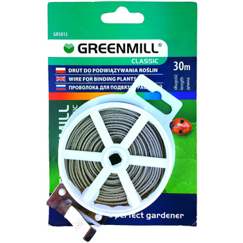 Drut do wiązania roślin z obcinaczem 30m Greenmill