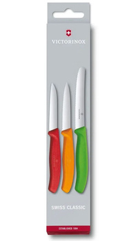 Sada 3 nožů, 3 barvy Swiss Classic Victorinox