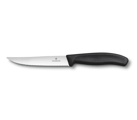 Nóż ostrze ząbkowane 12cm czarny Victorinox