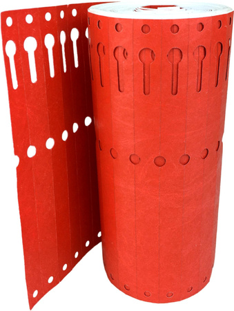 Etichete Tyvek 12.7x160mm rolă 1000pcs Roșu