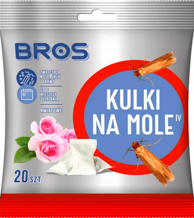 Kulki na mole Kwiatowe 20szt. Bros