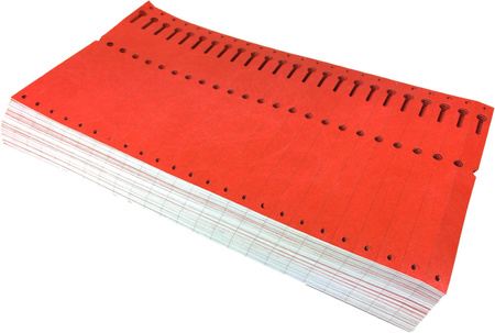 Etikety Tyvek 25,4x220mm Plis 2500ks červené