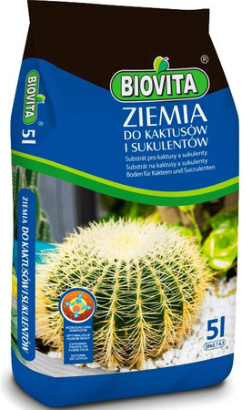 Ziemia do kaktusów i sukulentów 5L Biovita