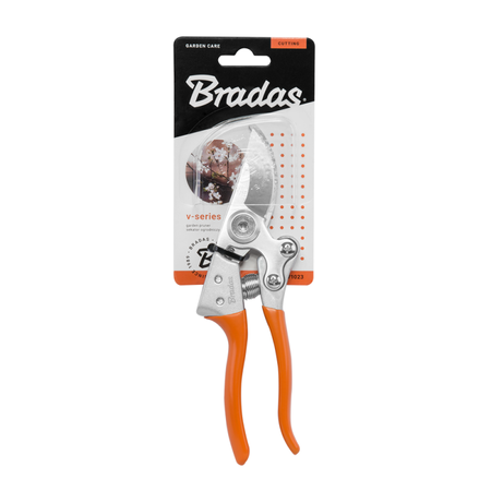 Zahradní nůžky V-SERIES-P s průchozím ostřím, ocel SK5 Bradas