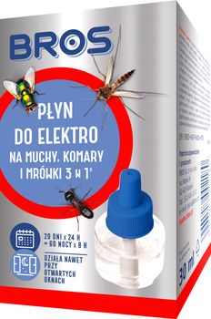 Płyn 3w1 na muchy, komary i mrówki 30ml Bros