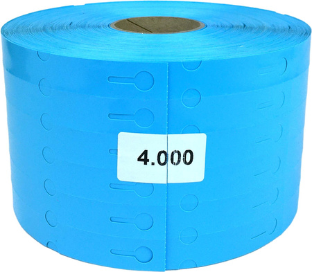 Schlaufenetiketten TT 17x160mm 4000Stück 6r Blau