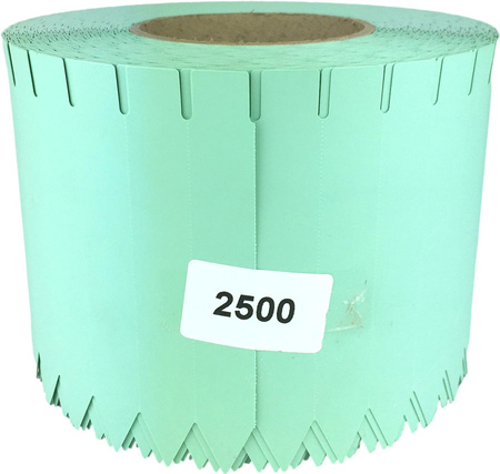 Etykiety TT wtykane 17x120mm 2500szt Zielony