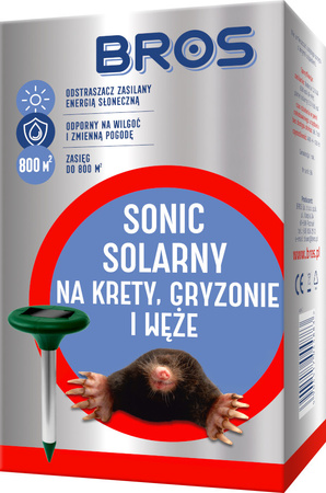 Solární sonický systém pro krtky a hlodavce Bros