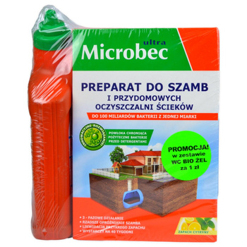 Preparat Do Szamb 1kg + Wc Bio Żel 500ml Microbec