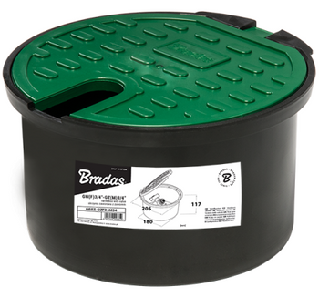 Ventilová skříňka s ventilem GW3/4" / GZ3/4" Bradas