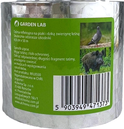 Bandă reflectorizantă pentru păsări și animale sălbatice 4.8cmX50m Garden Lab