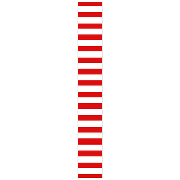 Etichete pom de Crăciun PVC 25x220mm 250pcs Red Strips