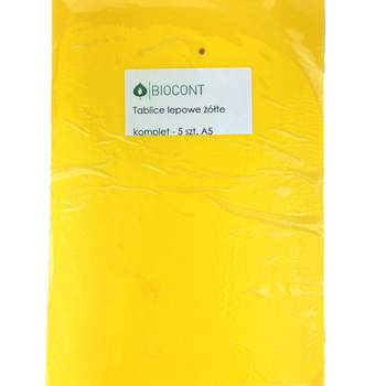 Panouri lipicioase galbene A5 5pcs Biocont