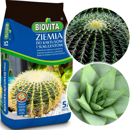 Pământ pentru cactuși și plante suculente 5L Biovita