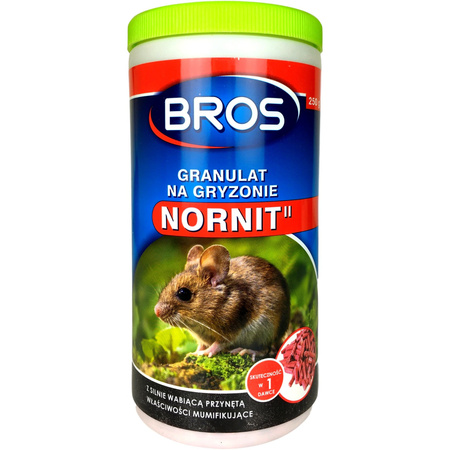 Granulat na nornice 250g Bros