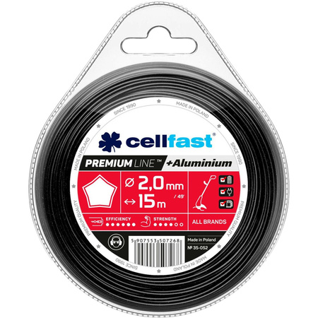 Żyłka tnąca gwiazda Premium 35-055 2,7x15 Cellfast