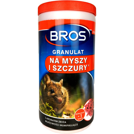 Granulat na myszy i szczury 250g Bros