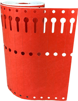 Tyvek etikety 12,7x160mm role 1000ks červená