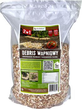 Debris wapniowy 5kg /naturalna bariera od ślimaków/Alvanaeko