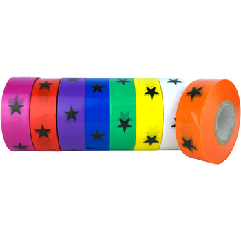 Taśma GWIAZDA do znakowania roślin 25mm x 100m Żółta