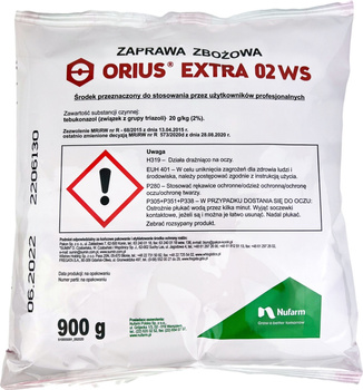 Zaprawa Orius Extra 02 WS 0,9kg Nufarm
