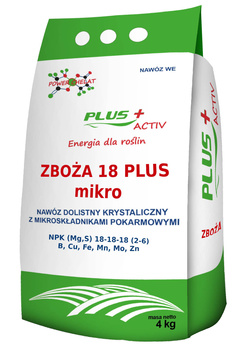 Nawóz Plus Activ Zboża 18+mikro 4kg