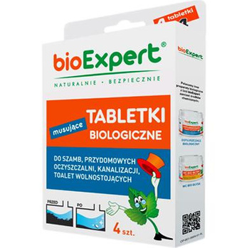 Tabletki do szamba i kanalizacji 4szt BioExpert