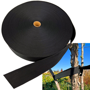 Taśma do mocowania drzew 40mm x 50m CZARNA