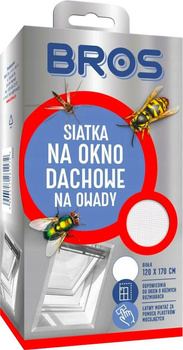 Siatka na okno dachowe 120X170 Biała Bros