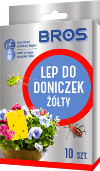 Lep do doniczek żółty 10szt Bros