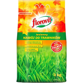 Nawóz do trawników jesienny 3kg Florovit Inco