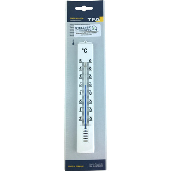 Termometr plastikowy wewnętrzno-zewnętrzny 180mm