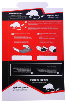 Pułapka lepowa na myszy i szczury /3szt/ o aromacie orzechów laskowych Garden Lab