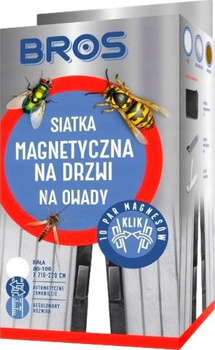 Siatka 100X220 Biała z magnesem Bros