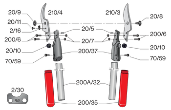 Przeciwostrze do 210A, 210C FELCO 210/4