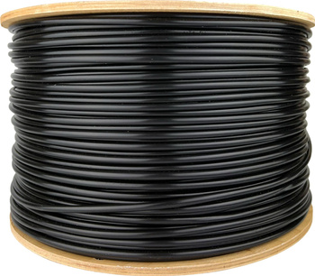 Wężyk sadowniczy na drewnianej szpuli 4,5mm 700m PVC Czarny