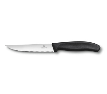 Nóż ostrze ząbkowane 12cm czarny Victorinox